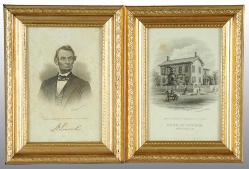 Appraisal: Lot of Lincoln Pieces Description Includes one DeFrancisci Lincoln Hall