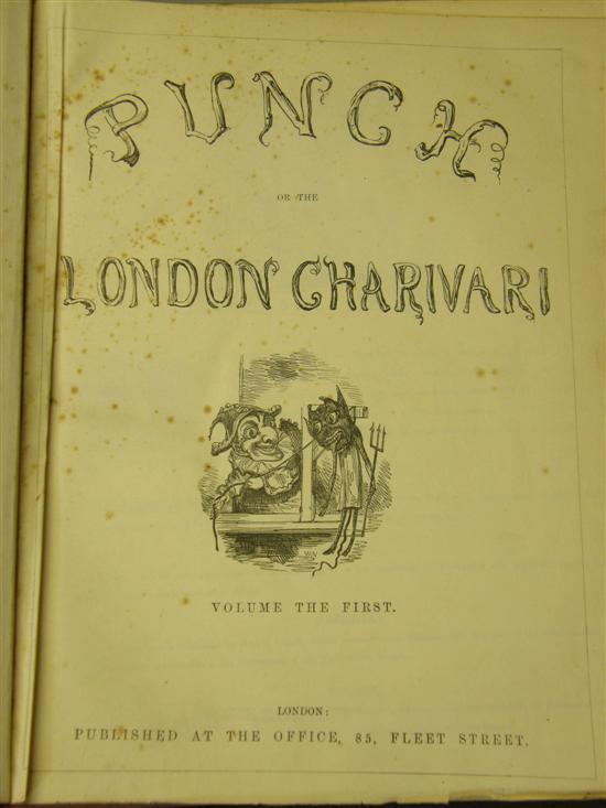 Appraisal: Run of bound editions of 'Punch' magazine volumes - and