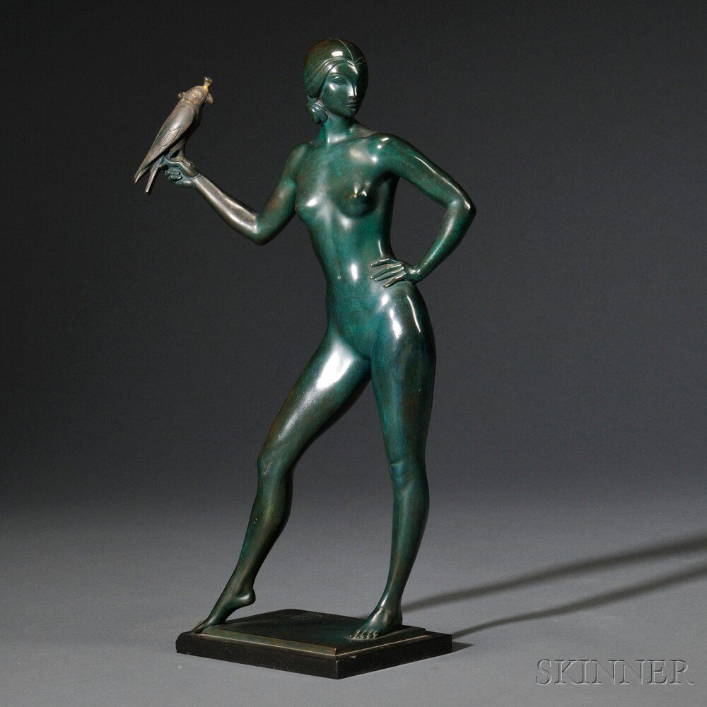 Appraisal: Allan Clark American - Charmion bronze figure of a nude