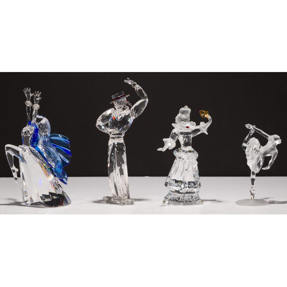 Appraisal: SWAROVSKI CRYSTAL FIGURINE ASSORTMENT items including Ballerina SCS Columbine Isadora