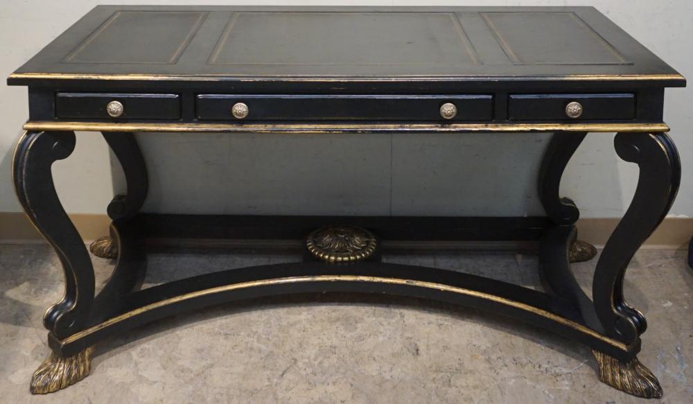 Appraisal: Century Consular Parcel Gilt and Ebonized Table Desk x x