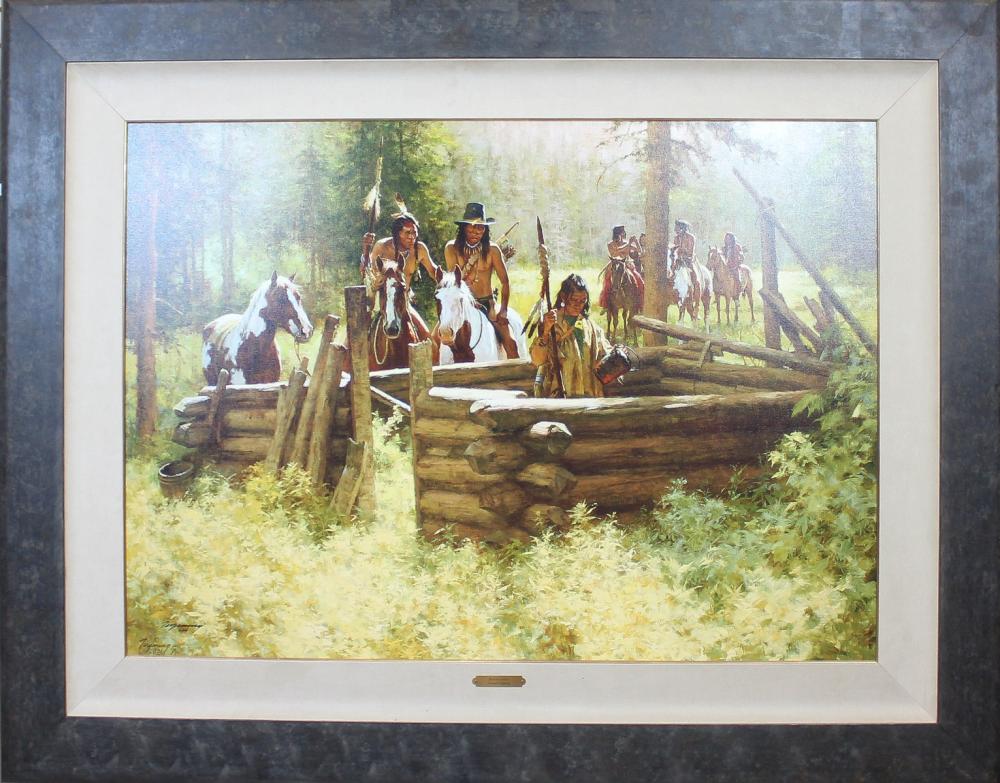 Appraisal: HOWARD TERPNING Arizona New York born giclee on canvas Abandoned