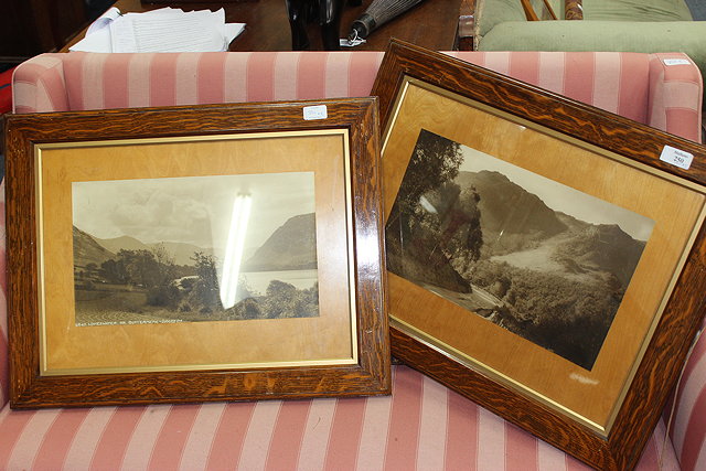 Appraisal: AN OLD PHOTOGRAPH printed view of Loweswater near Buttermere x