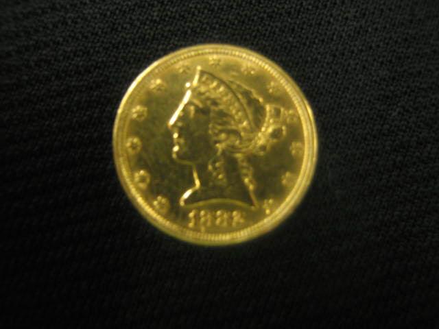 Appraisal: U S Liberty Head Gold Coin x f a u