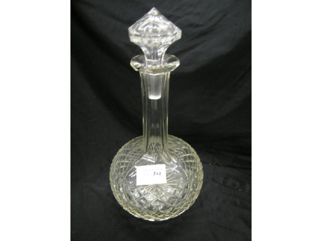 Appraisal: Cut Crystal Decanter