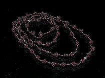 Appraisal: Pair of Garnet Beaded Necklaces Two necklaces are comprised of