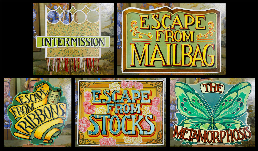 Appraisal: - Set of Spectacular Magic Show Signs Set of five