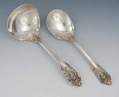 Appraisal: A Sterling Silver Sauce Ladle and Master Sugar Spoon Grand