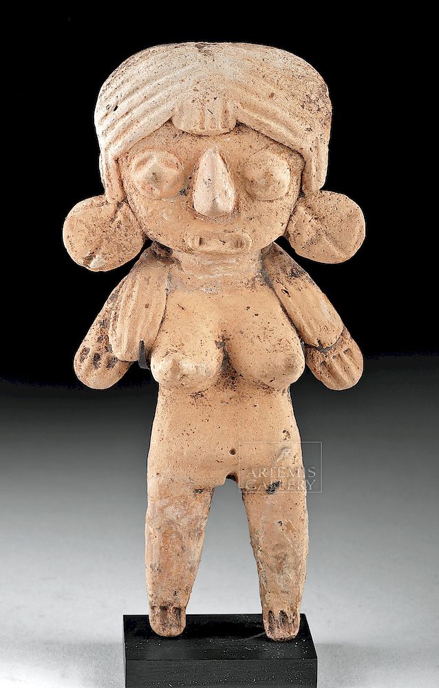 Appraisal: Michoacan Pottery Standing Pretty Lady Figure Pre-Columbian West Mexico Michoacan