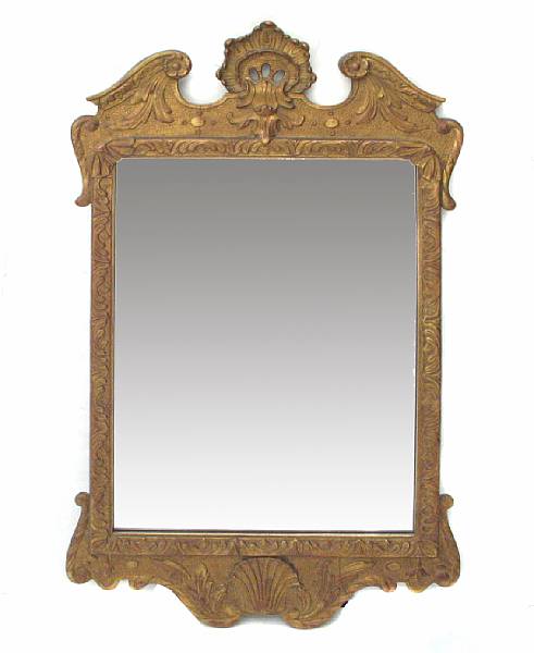 Appraisal: A George II style giltwood mirror height in width in