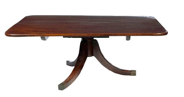 Appraisal: A Regency mahogany breakfast table reduced in height height in