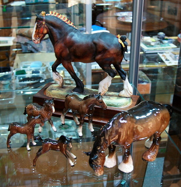 Appraisal: A small collection of Beswick and other horsesincluding a Shire