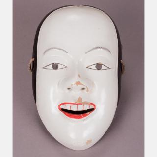 Appraisal: A Japanese Lacquered Noh Mask th Century A Japanese Lacquered