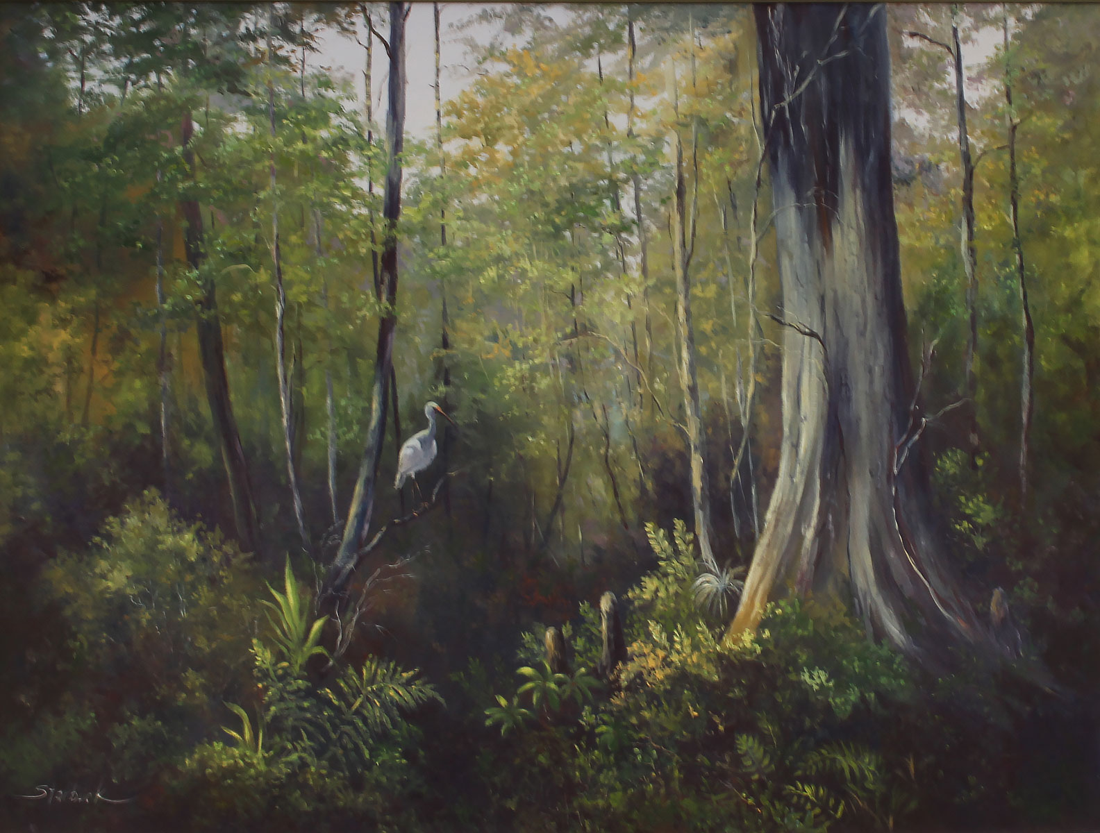 Appraisal: STARBUCK Dorothy American th C Florida Jungle Oil Canvas ''