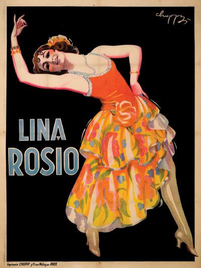 Appraisal: CHOPPY LINA ROSIO lithograph in colours c printed by Choppy