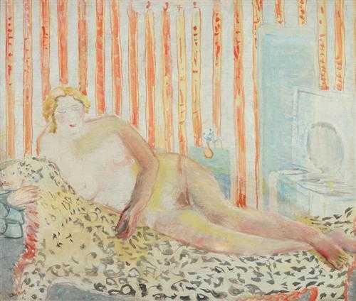 Appraisal: DEL BON ANGELO Milan - Desio Nude on a leopard