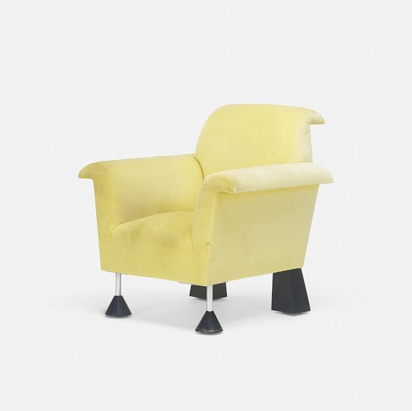 Appraisal: Peter Shire Wexler lounge chair Peter Shire Wexler lounge chair