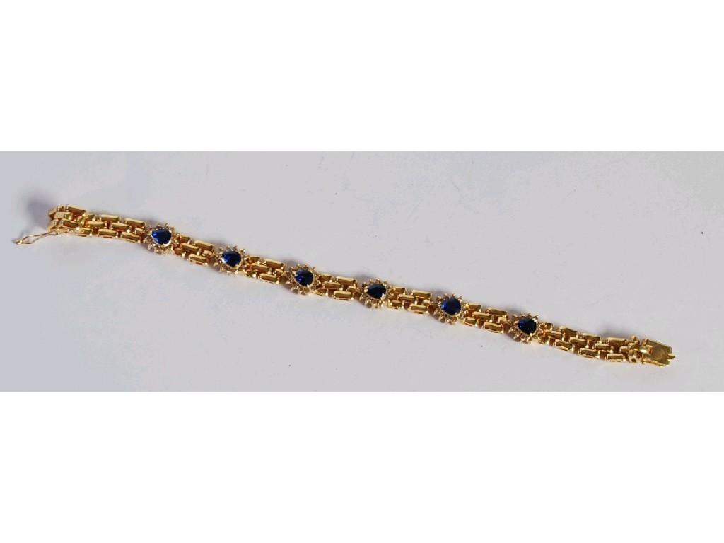 Appraisal: SRI LANKA PROBABLY HIGH CARAT UNMARKED AND UNTESTED GOLD BRACELET