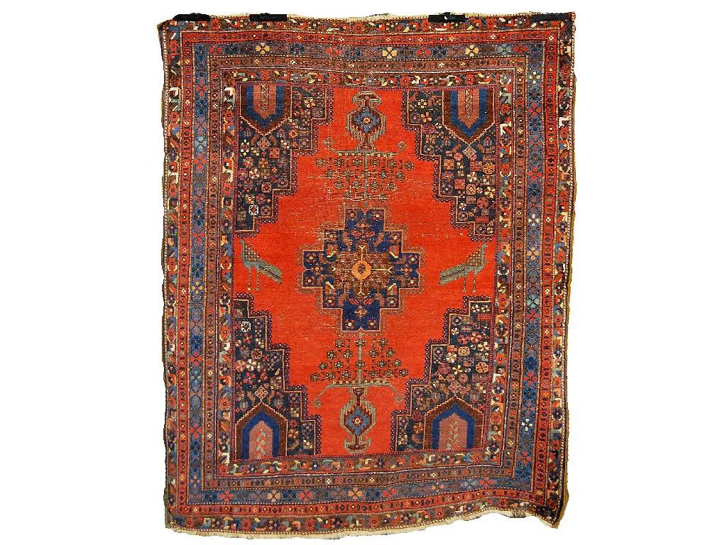 Appraisal: Persian square Afshar rug nd quarter th century