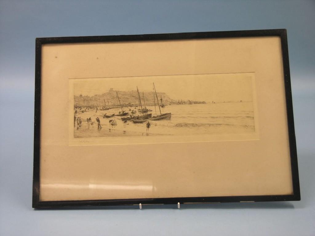 Appraisal: William Lionel Wyllie - artist's proof etching labelled verso The