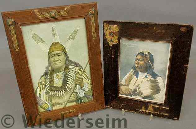 Appraisal: Two American Indian chief prints Grant Richards x and Rushing