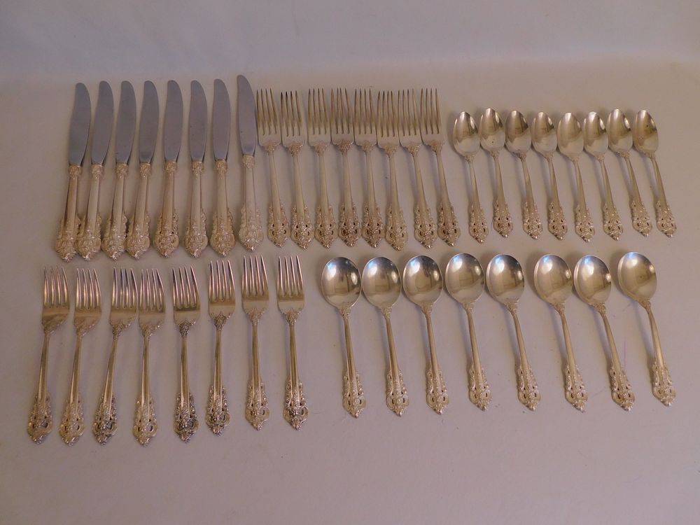 Appraisal: WALLACE GRAND BAROQUE SILVER SET Service for of Grand Baroque