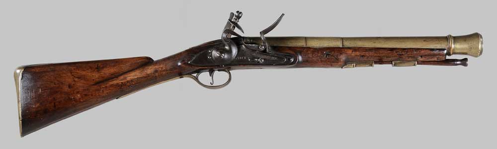 Appraisal: Flintlock Blunderbuss English late th early th century tapered brass