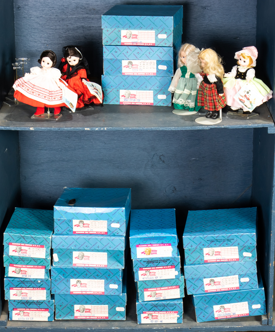 Appraisal: LOT OF APPROX TWO SHELVES OF MADAME ALEXANDER DOLLS MOSTLY