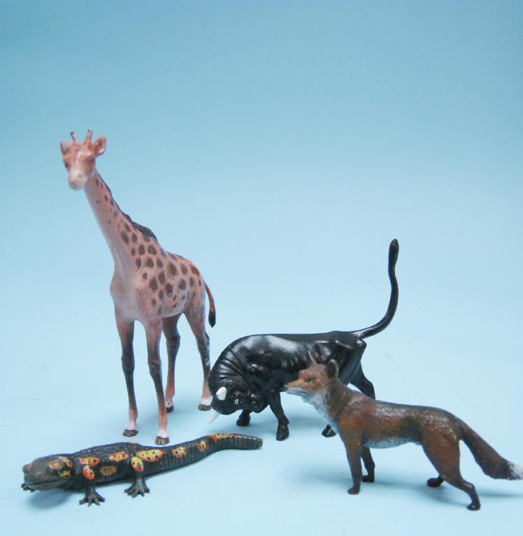 Appraisal: A Viennese painted bronze Figure of a giraffe in impressed