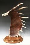 Appraisal: CARVED MOOSE ANTLER - 'Serenity' Large Rack carved into a