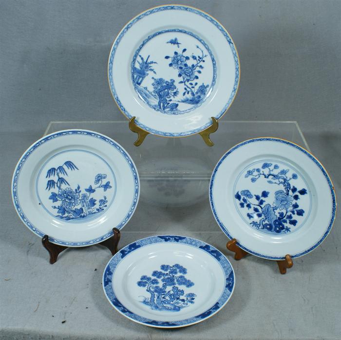 Appraisal: Chinese Export porcelain blue and white plates c - ranging