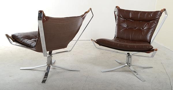 Appraisal: SIGURD RESSELL th Century A PAIR OF FALCON CHAIRS SIGURD