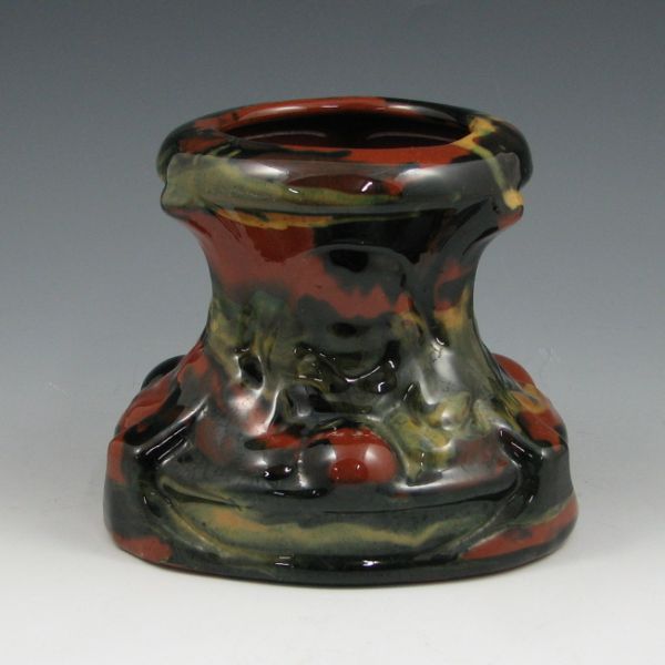 Appraisal: Peters Reed Marbelized squat pedestal vase Unmarked Excellent condition tall