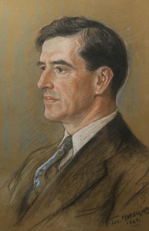 Appraisal: JOSEPH MARGULIES PASTEL PORTRAIT OF A MANJoseph Margulies Austrian American