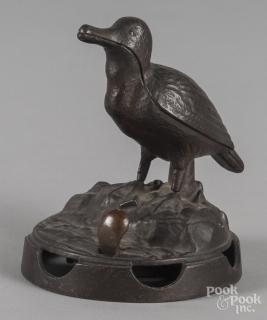 Appraisal: Cast iron bird countertop bell ca '' h