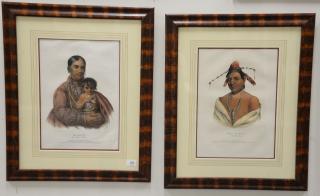 Appraisal: Thomas McKenny and James Hall Set of four hand colored