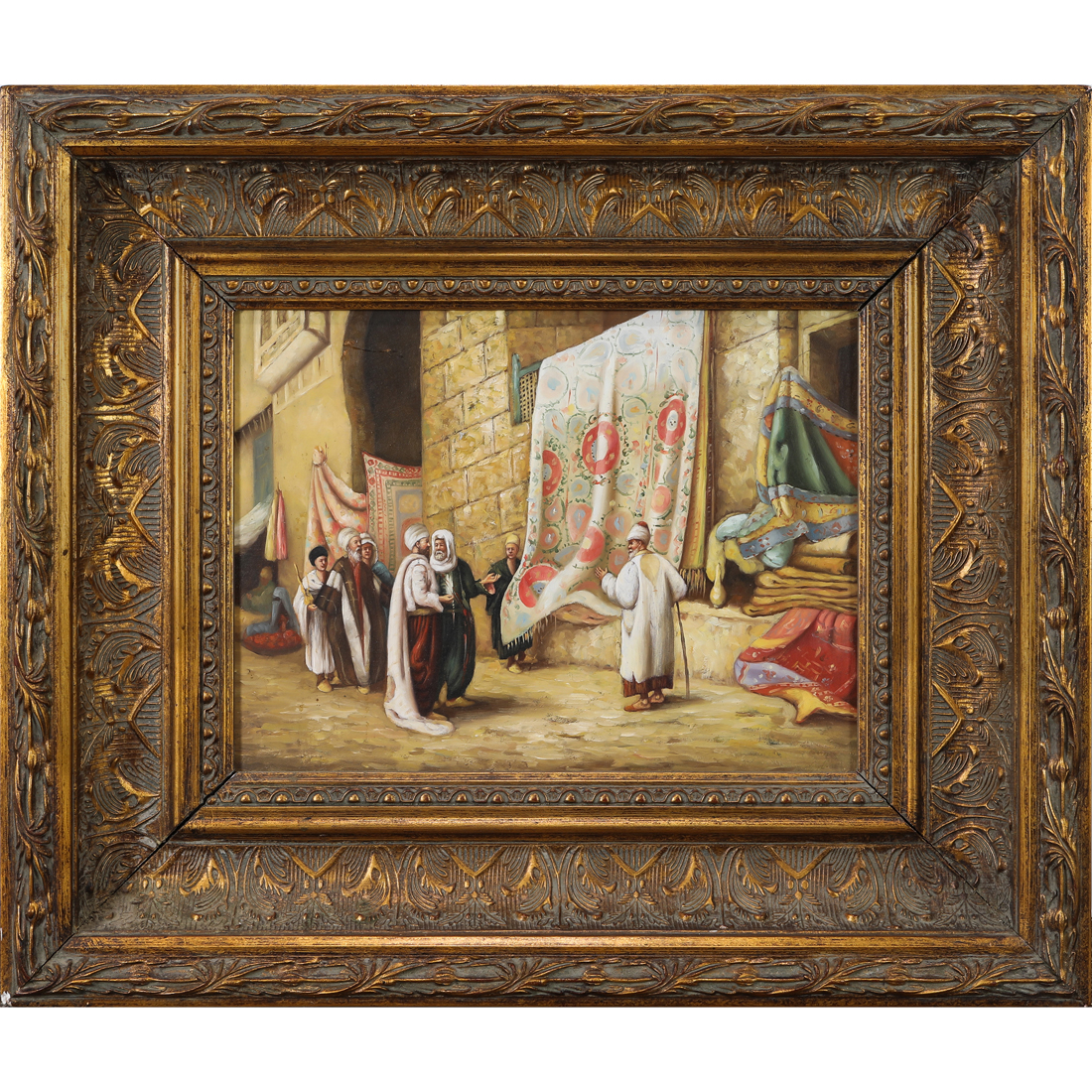 Appraisal: PAINTING EUROPEAN SCHOOL European School th th century Orientalist Market