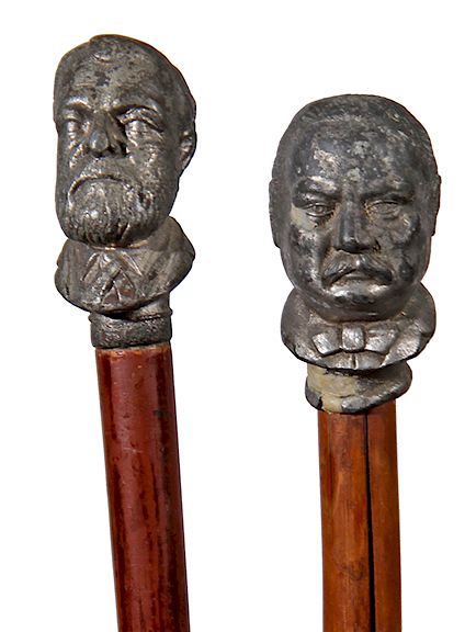 Appraisal: Two Presidential Campaign Canes Two Presidential Campaign Canes one is