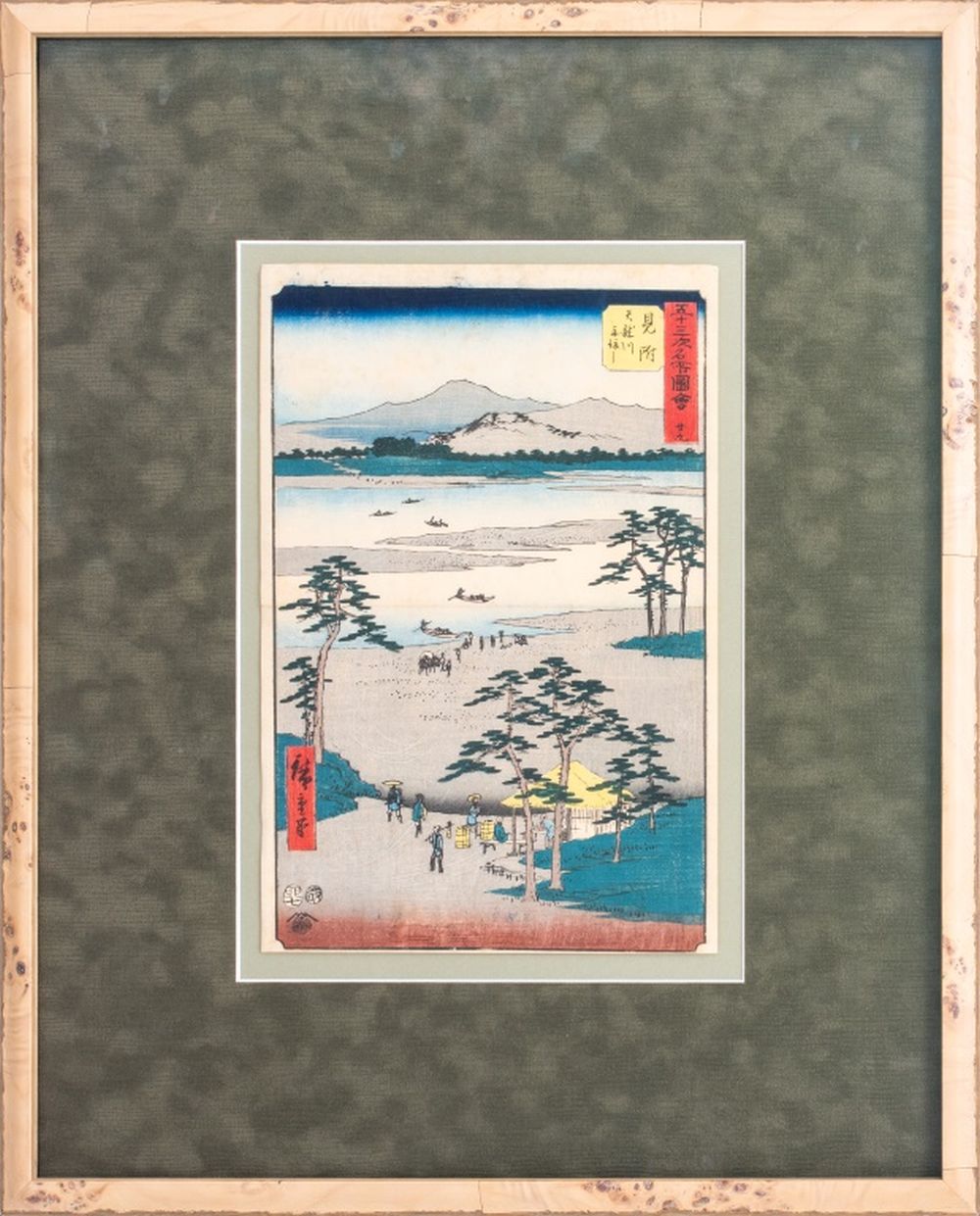 Appraisal: UTAGAWA HIROSHIGE MITSUKE WOODBLOCK PRINT Utagawa Hiroshige Japanese - Mitsuke