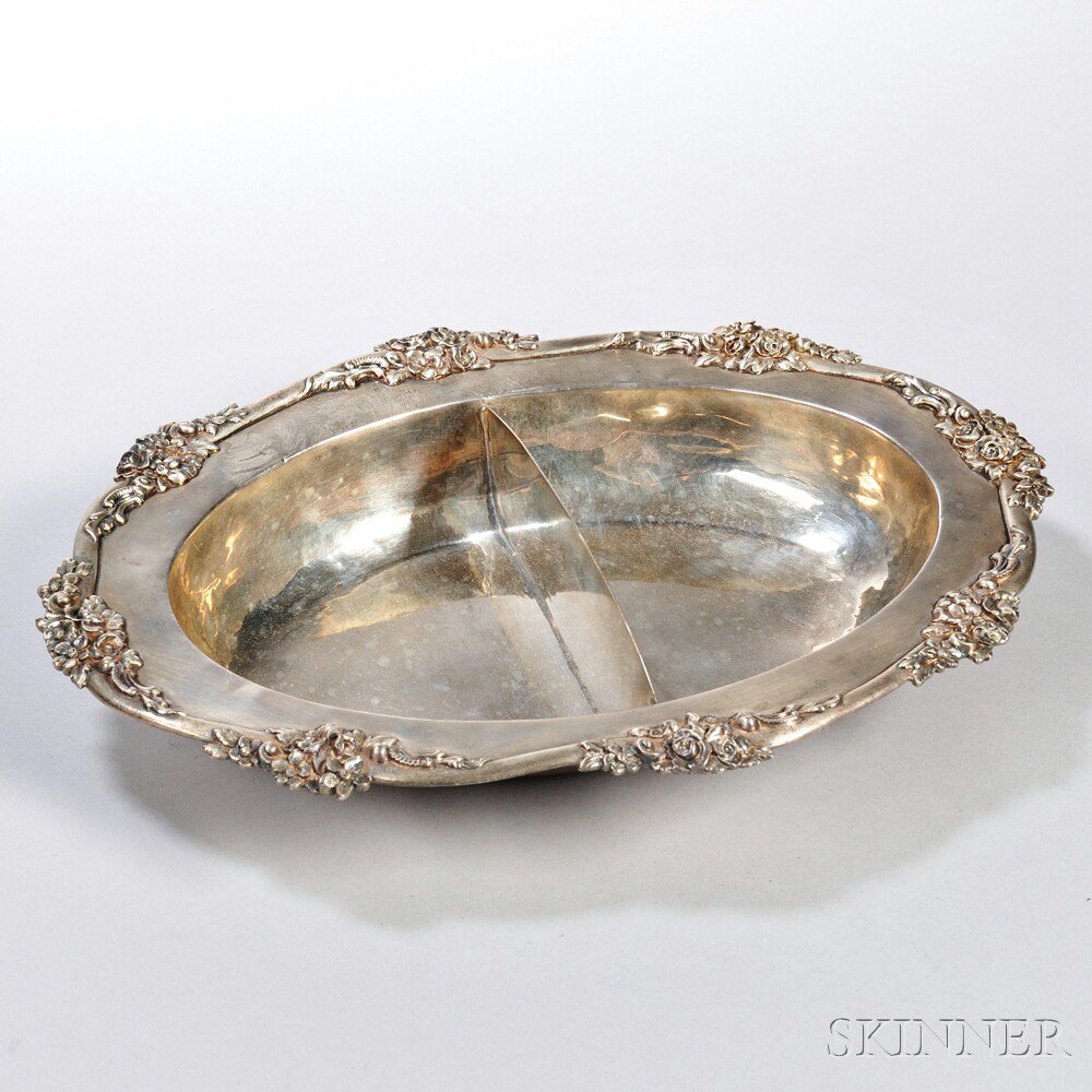 Appraisal: Jacobi Jenkins Sterling Silver Dish Baltimore - ovoid rim cast