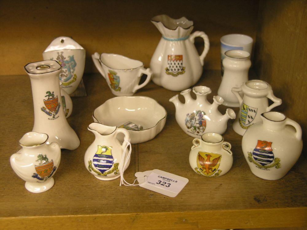 Appraisal: Fourteen various crested china models all Sussex towns