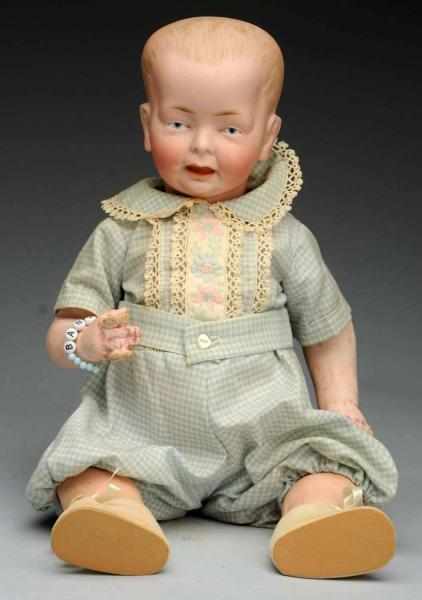 Appraisal: Cute Bisque Character Baby Doll German bisque socket head incised