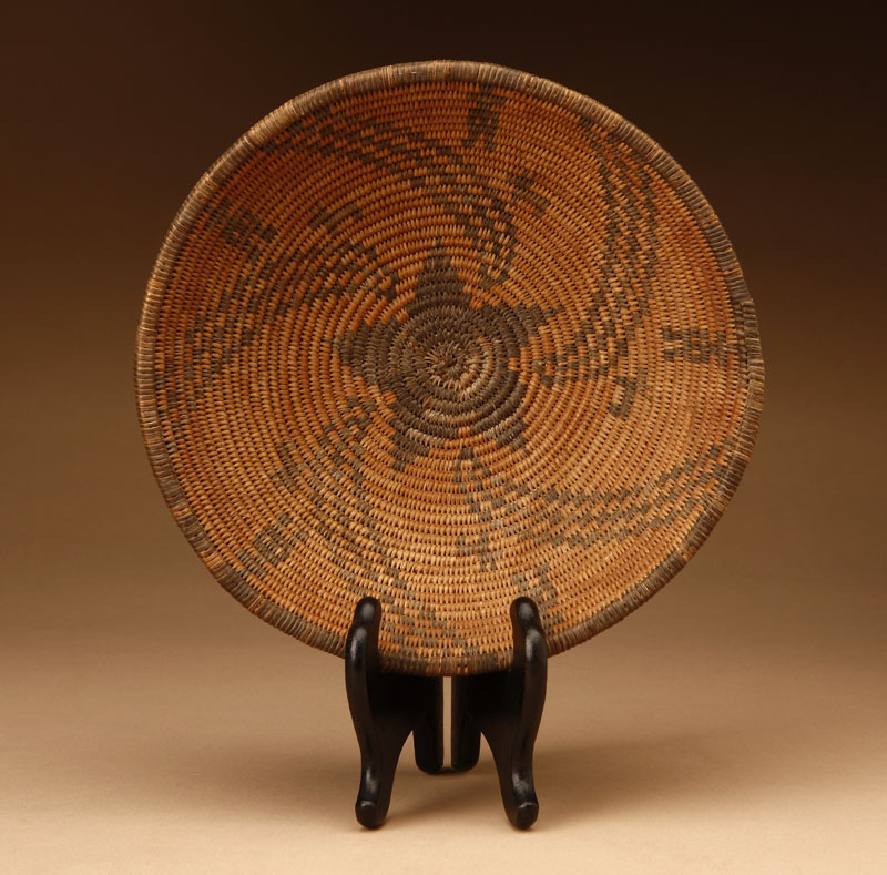 Appraisal: A Native American Apache bowl form basket A Native American