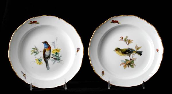 Appraisal: A group of four Meissen porcelain plates th century diameter