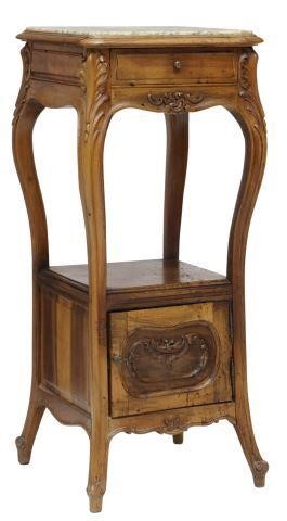 Appraisal: French Louis XV style walnut bedside cabinet late th c