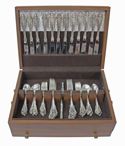 Appraisal: lot of American sterling silver flatware Wallace Silversmiths Inc in