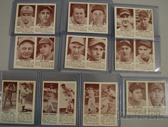 Appraisal: Ten Double Play Baseball Cards no Orengo Moore no Klinger