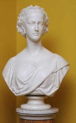 Appraisal: MATTHEW NOBLE - BUST OF A LADY Said to be