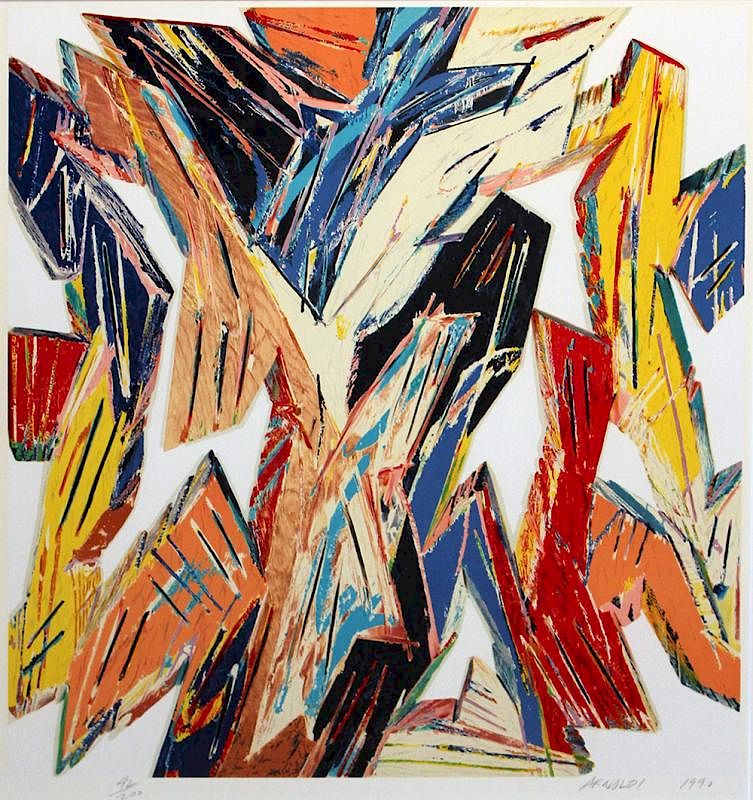 Appraisal: Charles Arnoldi Born Charles Arnoldi Born Untitled Silkscreen From the