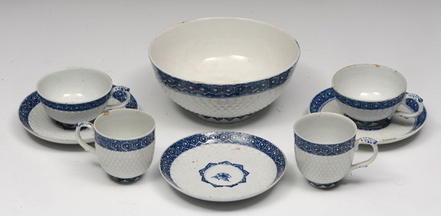 Appraisal: AN TH CENTURY ENGLISH PROBABLY BOW BLUE AND WHITE PORCELAIN